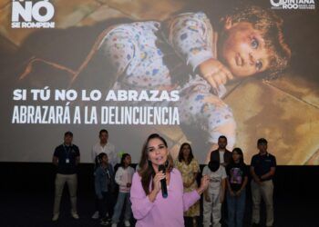 Mara Lezama lleva a las salas de cine, campaña “L@s niñ@s no se rompen”, llegará a más de medio millón de personas físicamente