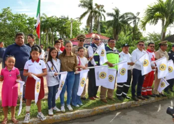 Yensunni Martínez da banderazo de inicio del Operativo de Seguridad Vacacional en Othón P. Blanco