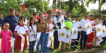 Yensunni Martínez da banderazo de inicio del Operativo de Seguridad Vacacional en Othón P. Blanco
