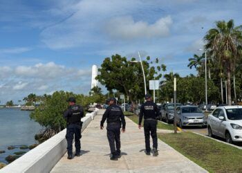 Policía de Othón P. Blanco Mantiene Recorridos de Seguridad Vacacional en Chetumal