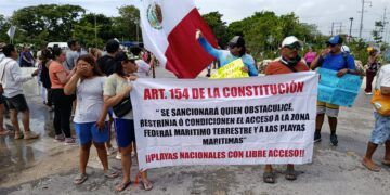 Bloqueo ciudadano en Tulum por inconformidad con el Parque del Jaguar