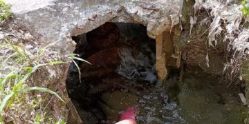 Fuga de Agua en la Tulum–Cobá Cumple Dos Meses Sin Reparación