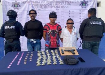 Eran presuntos narcomenudistas los detenidos en operativo en Tulum durante recorrido de Diego Castañón