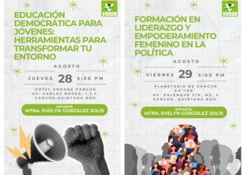El Partido Verde invita a conferencias magistrales en Cancún