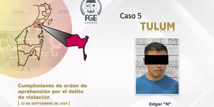 Policía de Tulum es detenido y vinculado a proceso por violación agravada contra su esposa