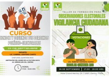 Partido Verde en Quintana Roo invita a la ciudadanía a cursos de formación político-electoral