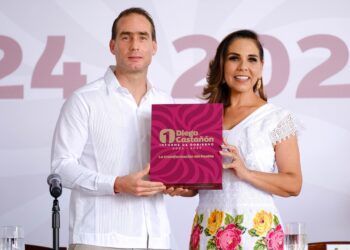 Asiste Mara Lezama al Primer Informe de Gobierno de Tulum y reafirma compromiso con el bienestar de la ciudadanía y el pueblo maya