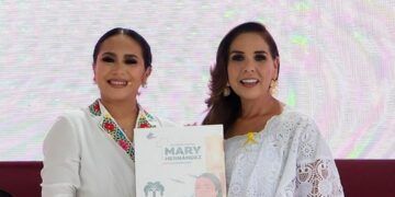 Ante Mara Lezama, la presidenta de Carrillo Puerto Mary Hernández afirma que la transformación no se detiene en la zona Maya