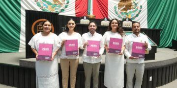 Renán Sánchez Tajonar respalda desde el Congreso el Tercer Informe de la Gobernadora Mara Lezama