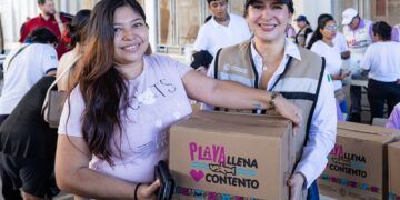 Estefanía Mercado refuerza la seguridad alimentaria con el programa “Playa llena, corazón contento”