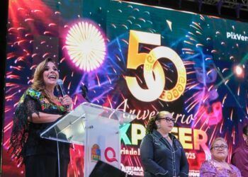 Mara Lezama y Yensunni Martínez inauguran la edición 50 de la EXPOFER, la Feria de la Frontera Sur