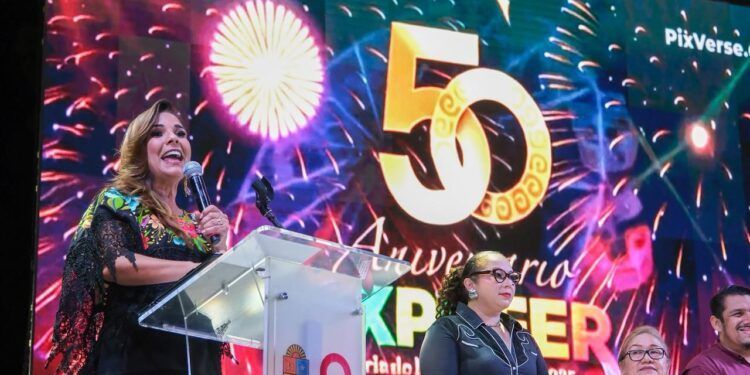 Mara Lezama y Yensunni Martínez inauguran la edición 50 de la EXPOFER, la Feria de la Frontera Sur