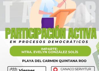 Partido Verde en Quintana Roo invita a taller sobre participación activa en procesos democráticos