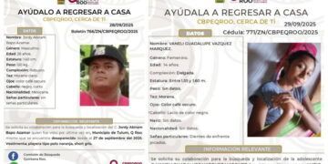 Buscan a dos personas desaparecidas en Tulum: una adolescente de 14 años y un joven de 26