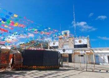 Instalan en Tulum un “Portal Maya” para celebrar el Día de Muertos