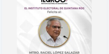 Cuestionan al IEQROO por felicitar al fiscal Raciel López Salazar