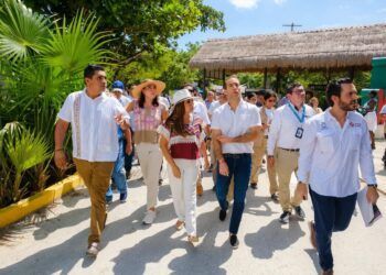Mara Lezama y Josefina Rodríguez recorren el Parque del Jaguar y dialogan con sectores turísticos de Tulum