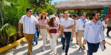 Mara Lezama y Josefina Rodríguez recorren el Parque del Jaguar y dialogan con sectores turísticos de Tulum