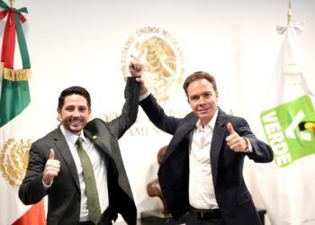 Renán Sánchez Tajonar se reúne con Manuel Velasco para fortalecer la coordinación legislativa del Partido Verde