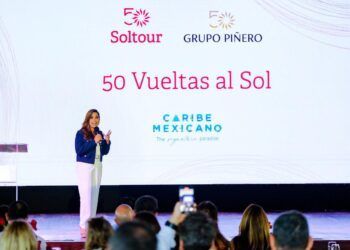 Mara Lezama impulsa el Caribe Mexicano ante touroperadores en el Megafam por el 50 aniversario de Grupo Piñero