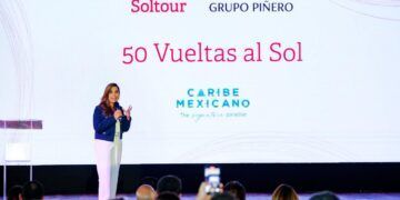 Mara Lezama impulsa el Caribe Mexicano ante touroperadores en el Megafam por el 50 aniversario de Grupo Piñero