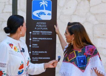 Acceso libre y gratuito a las playas de Tulum: “Las playas son un derecho, no un privilegio”, afirma Mara Lezama