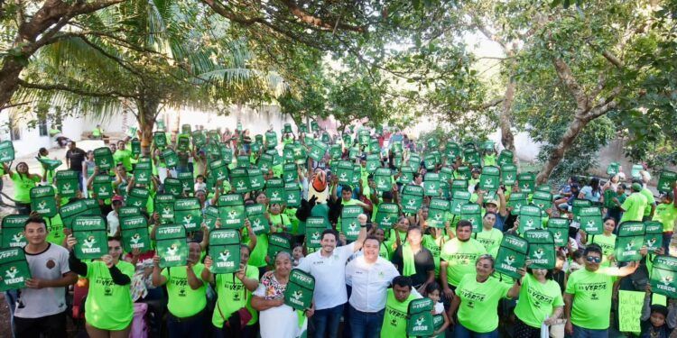 Renán Sánchez Tajonar entrega Kits Verdes en José María Morelos y reafirma crecimiento del Partido Verde en Quintana Roo