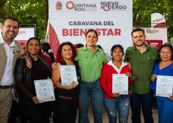 Los gobiernos de Mara Lezama y Estefanía Mercado acercan bienestar a miles de familias en Villas del Sol