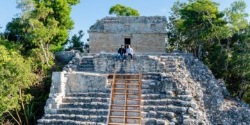 Invitan a disfrutar de la recién aperturada pirámide Nohoch Mul en Cobá