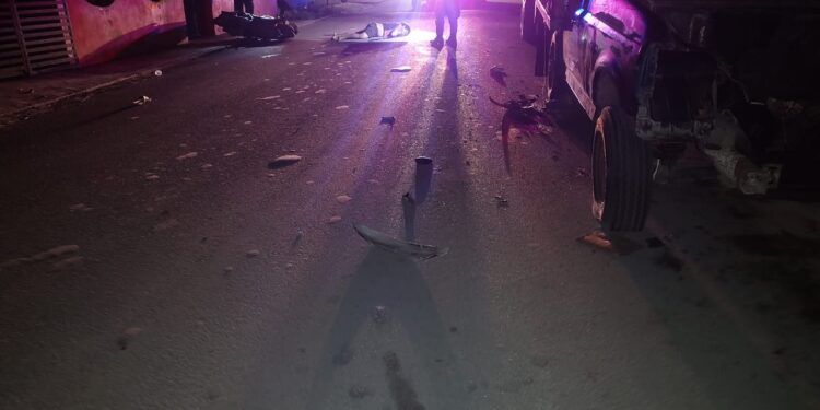 Muere motociclista tras accidente vial registrado durante la madrugada
