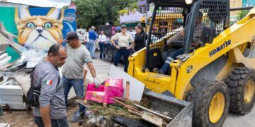 Chambamanía arranca con todo en Villas del Sol; Estefanía Mercado supervisa mega jornada de Servicios Públicos