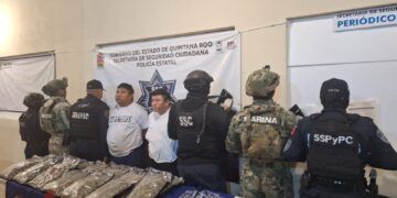 Aseguran más de 10 kilos de presunta marihuana y diversas drogas en operativo en Tulum