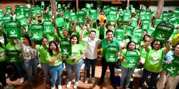Encabeza Renán Sánchez Tajonar entrega de kits del Partido Verde en Tulum; destaca unidad y crecimiento histórico