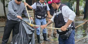Gobierno de Estefanía Mercado activa “Operativo Tormenta” y atiende afectaciones por lluvias en Playa del Carmen