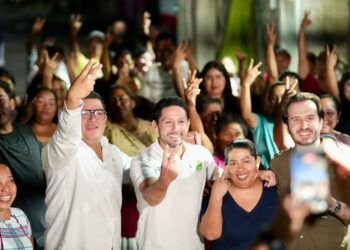 Renán Sánchez Tajonar fortalece el trabajo territorial con la Familia Verde en Playa del Carmen