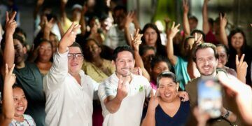 Renán Sánchez Tajonar fortalece el trabajo territorial con la Familia Verde en Playa del Carmen