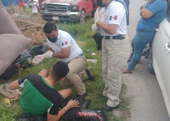 Motociclista resulta gravemente lesionado tras choque en la avenida 20 de Noviembre, en Cancún