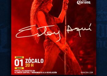 El Gobierno de la Ciudad de México y Grupo Modelo anuncian concierto gratuito de Shakira, en el Zócalo 