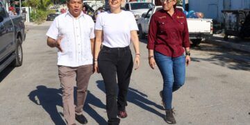 Estefanía Mercado supervisa Mega Brigada de Servicios Públicos en Puerto Aventuras