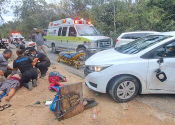 Accidente en Tulum deja a mujer gravemente lesionada; turistas extranjeros, presuntos responsables