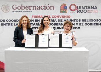Quintana Roo firma primer Convenio de Coordinación en Asuntos Religiosos en territorio para fortalecer la libertad religiosa y la cultura de paz
