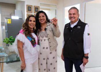 Mara Lezama informa en la mañanera, con la Presidenta Claudia Sheinbaum, avance histórico en vivienda para Quintana Roo