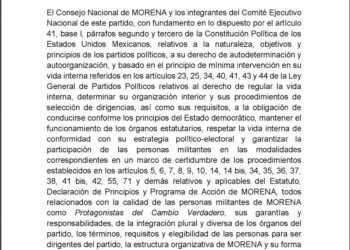Morena convoca a Congreso Nacional; definirán relevo en la dirigencia
