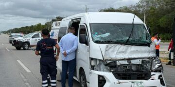 Choque en la 307 frente a Hilton Tulum deja un lesionado; falla mecánica, posible causa
