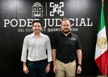 Renán Sánchez Tajonar fortalece coordinación con el Poder Judicial en Quintana Roo
