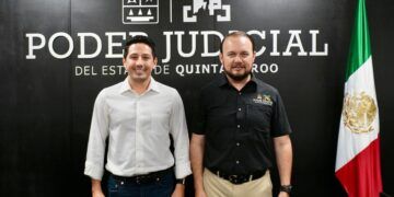 Renán Sánchez Tajonar fortalece coordinación con el Poder Judicial en Quintana Roo