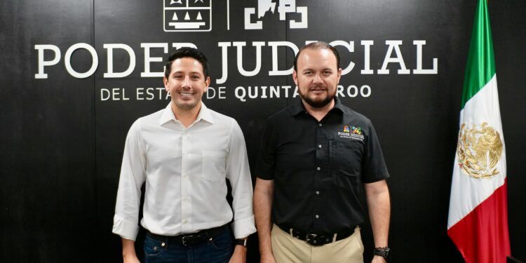Renán Sánchez Tajonar fortalece coordinación con el Poder Judicial en Quintana Roo