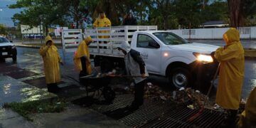 Activan Operativo Tormenta en Chetumal por intensas lluvias y encharcamientos