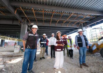 Mara Lezama supervisa avance del nuevo Hospital General del ISSSTE en Chetumal