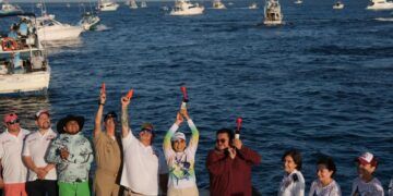Dan salida inaugural Mara Lezama y José Luis Chacón al 55 Rodeo de Lanchas Mexicanas en Cozumel 2026
